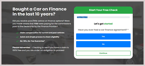 Preview of the PCP Claim Web claims website